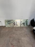 Heineken decoratie spiegels 3 luik, Huis en Inrichting, Woonaccessoires | Spiegels, Minder dan 50 cm, Gebruikt, Ophalen of Verzenden