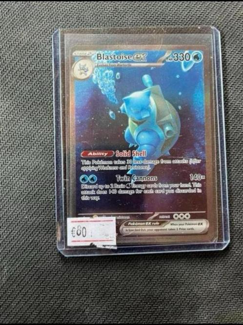 Blastoise - Pokemon, Hobby en Vrije tijd, Verzamelkaartspellen | Pokémon, Zo goed als nieuw, Losse kaart, Ophalen of Verzenden