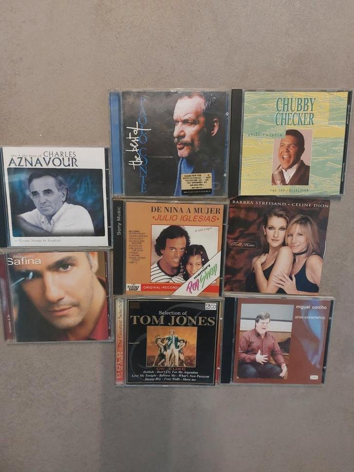 CD Collectie - Aznavour, Iglesias, Streisand, Dion & meer, Cd's en Dvd's, Cd's | Overige Cd's, Gebruikt, Ophalen of Verzenden