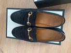 Gucci Suède Loafers Heren, Zwart, Zo goed als nieuw, Gucci, Loafers