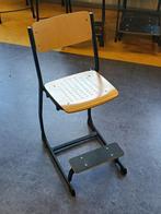 Schilte schoolmeubilair stoelen, Ophalen, Gebruikt, Blauw, Hout en metaal