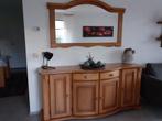 Dressoir met spiegel, Huis en Inrichting, Kasten | Dressoirs, Ophalen, 150 tot 200 cm, Eikenhout, Zo goed als nieuw