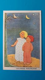 Illustrator Lies van Willes , gelukkig Nieuwjaar 1943, Ophalen of Verzenden, 1940 tot 1960, Gelopen, Feest(dag)