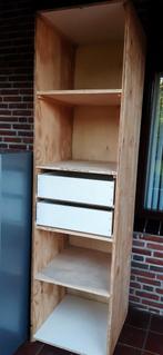 Houten open kast met laden, Huis en Inrichting, Kasten | Overige, Ophalen, Gebruikt