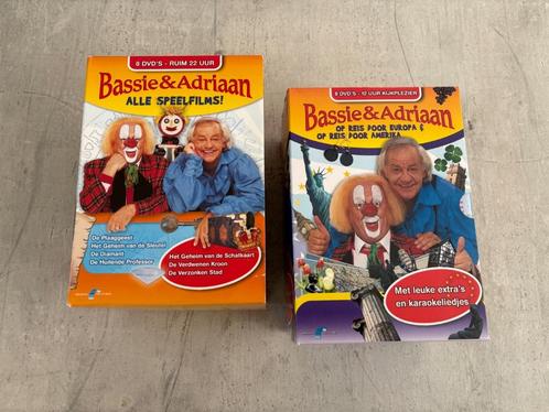 Bassie & Adriaan Box - Alle Speelfilms + Op Reis DVD, Cd's en Dvd's, Dvd's | Kinderen en Jeugd, Zo goed als nieuw, Film, Avontuur