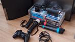 PS3 (Playstation 3) met Singstar, Move en diverse spellen, Spelcomputers en Games, Spelcomputers | Sony PlayStation 3, Gebruikt