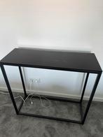 Side table metaal met glasplaat, Ophalen, Zo goed als nieuw, Glas, Industrieel