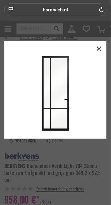 Luxe Zwarte Deur + Kozijn - Nieuw! beschikbaar voor biedingen