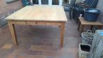 Vierkante eettafel teak 140 x 140, Huis en Inrichting, Tafels | Eettafels, Ophalen, Gebruikt, Rustiek, Vijf personen of meer