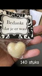 Huwelijk bedankjes 140 stuks met zeepje, Ophalen, Nieuw