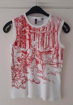GSUS top, roodkapje, carnaval ?, wit rood, S, Kleding | Dames, Gsus, Overige kleuren, Ophalen of Verzenden, Gedragen