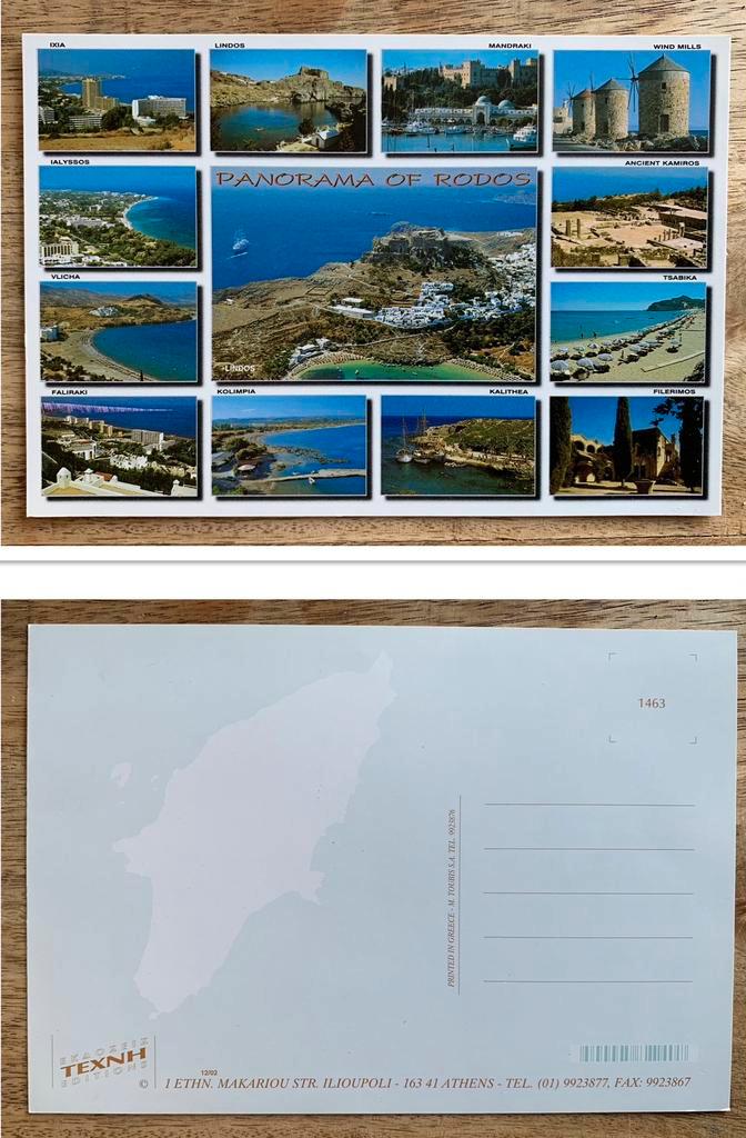 AnsichtKaart: Rhodos, Verzamelen, Ansichtkaarten | Buitenland, Ophalen of Verzenden