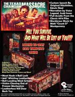 Texas Chainsaw Massacre flipperkast Spooky Pinball, Nieuw, Ophalen, Overige merken, Dot-matrix