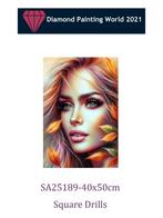 Diamond Painting 50x40 - Vierkante Steentjes, Hobby en Vrije tijd, Knutselen, Diamond painting world 2021@gmail.com, Nieuw, Ophalen of Verzenden