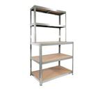 Handson stellingkast met werkbank 180x100x60, Ophalen, Zo goed als nieuw