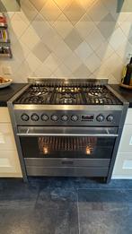 Boretti Techline RVS gasfornuis 90cm, Ophalen, Gebruikt, 60 cm of meer, Gas