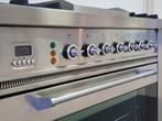 Luxe Fornuis Boretti 90cm RVS 5 pits frytop 1 oven, 60 cm of meer, Ophalen of Verzenden, Zo goed als nieuw, Energieklasse A of zuiniger