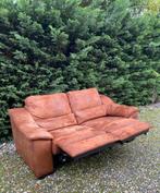 Relaxbank 2,5 Zits hufterproof leer cognac zeer nette staat, Huis en Inrichting, Ophalen, 150 tot 200 cm, Zo goed als nieuw, Leer