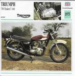 Ma1017 motorkaart triumph 750 trident t 160 ( 1975 ), Ophalen of Verzenden, Zo goed als nieuw, Auto's