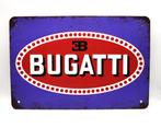 Bugatti embleem bord - type 35 57 55 44 41 52 EB110, Verzenden, Nieuw, Reclamebord