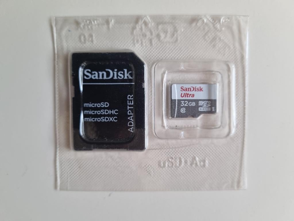 Micro SD-kaart, SDHC, vanSanDisk Ultra 32 Gb, NIEUW, Ophalen, SD, 32 GB, Sandisk
