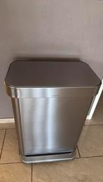 Simplehuman Pedaalemmer RVS 58L, Met pedaal, 50 tot 75 cm, Nieuw, 40 liter of meer