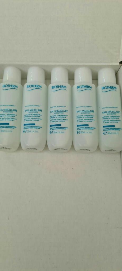 Biotherm eau micellaire 5x30ml= 150ml, Sieraden, Tassen en Uiterlijk, Uiterlijk | Gezichtsverzorging, Nieuw, Verzorging, Ophalen of Verzenden