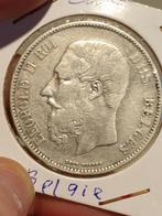 5 franc 1870 frans, zilver (1), Postzegels en Munten, Munten | België, Zilver, Ophalen of Verzenden, Zilver