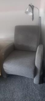 Grijze fauteuil zo goed als nieuw en gestoomd, Ophalen, Zo goed als nieuw