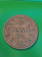 10 pennia 1867 Finland, Ophalen of Verzenden, Overige landen