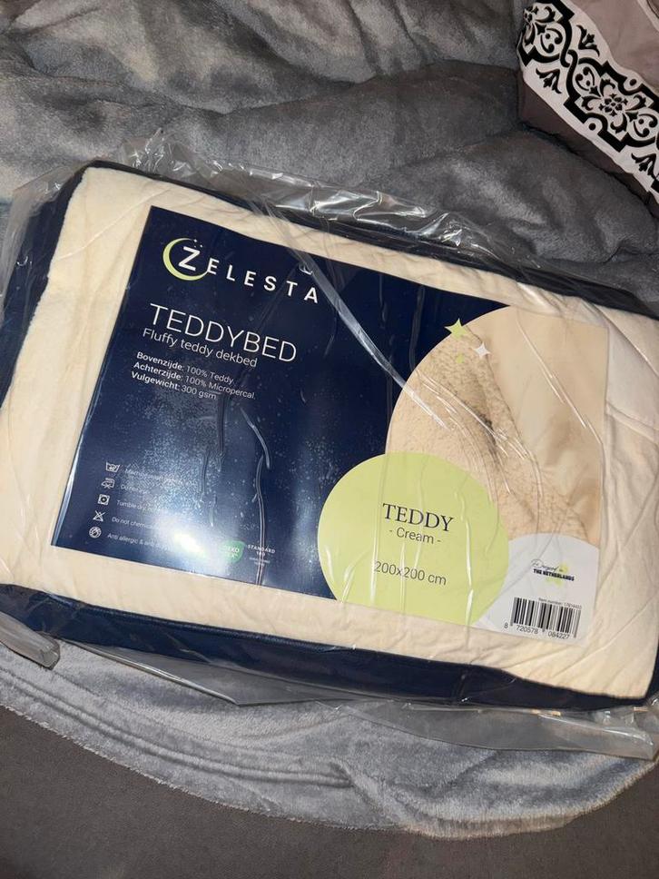 Zeleza Teddybed Dekbed - Nieuw in verpakking!, Huis en Inrichting, Slaapkamer | Beddengoed, Nieuw, Deken of Dekbed, Tweepersoons