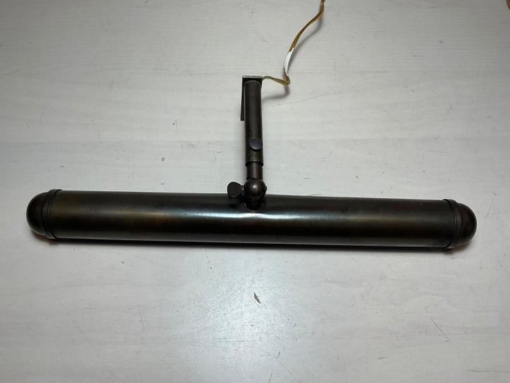 Schilderijlamp wandlamp messing ca 32 cm breed, Huis en Inrichting, Lampen | Wandlampen, Gebruikt, Metaal, Ophalen of Verzenden