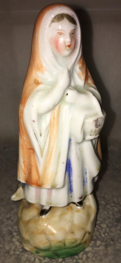 Beeldje Oud Putti,Putto,Cherubijntje,Engel Vrouw Hond ppstk, Antiek en Kunst, Curiosa en Brocante, Verzenden