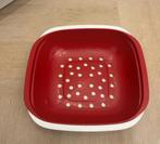 Tupperware Zeef Bakje - Rood/Wit, Huis en Inrichting, Ophalen of Verzenden, Gebruikt, Rood, Bak of Kom