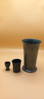 Divers Tin  avondmaal beker / tinnen kroes / maatbekertje, Antiek en Kunst, Antiek | Tin, Ophalen of Verzenden