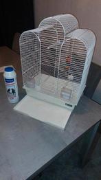 Te koop witte vogelkooi, Ophalen, Gebruikt, Metaal, Vogelkooi