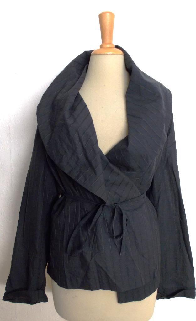 Aparte zwarte wikkelblouse van Oska! L, Kleding | Dames, Blouses en Tunieken, Zo goed als nieuw, Maat 42/44 (L), Zwart, Verzenden