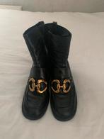 Hogl laarzen zwart blokhak gouden horsebit, Verzenden, Zwart, Lage of Enkellaarzen, Hogl