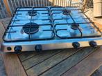 gas kookplaat rvs inbouw, Gebruikt, Inbouw, Gas, 4 kookzones