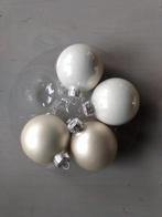 glazen kerstballen wit, z.g.a.n, Diversen, Kerst, Ophalen of Verzenden, Zo goed als nieuw