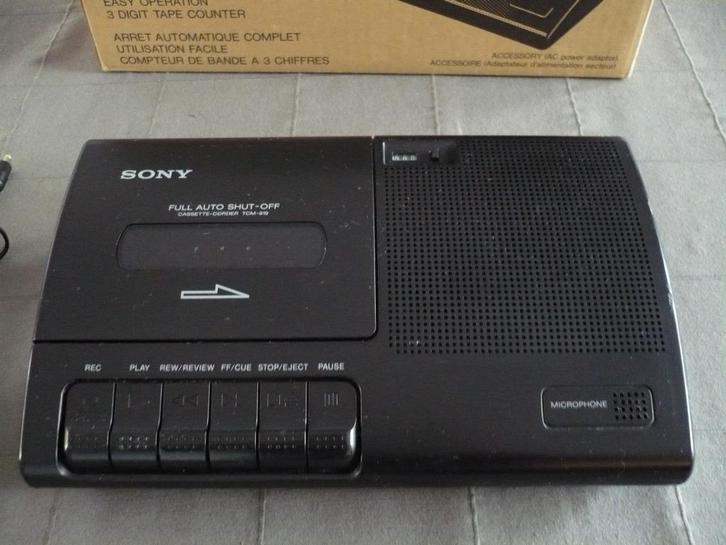 Sony TCM-919 Casetterecorder-ovp-adapter, Audio, Tv en Foto, Cassettedecks, Enkel, Sony, Tape counter, Ophalen of Verzenden