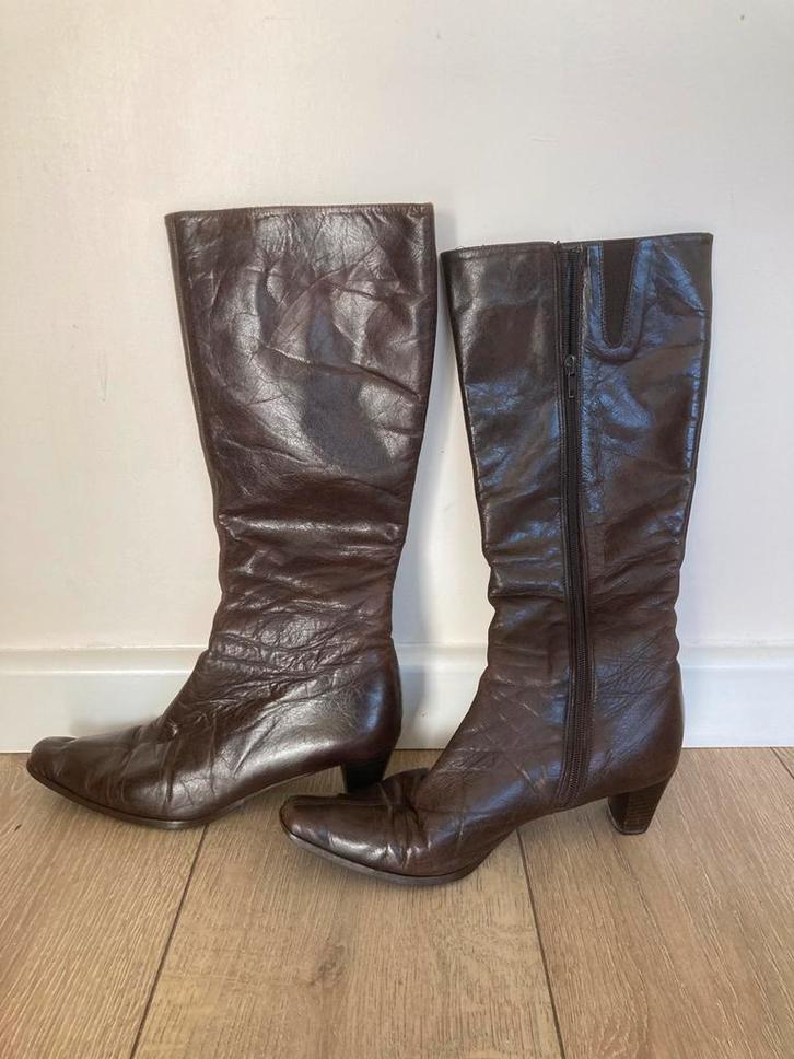 Laarzen dames maat 38, Kleding | Dames, Schoenen, Gedragen, Hoge laarzen, Bruin, Ophalen of Verzenden
