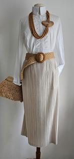 Pauw Antonelli plissé rok. Midi/maxi 40 42 44, Kleding | Dames, Pauw Antonelli, Ophalen of Verzenden, Beige, Onder de knie