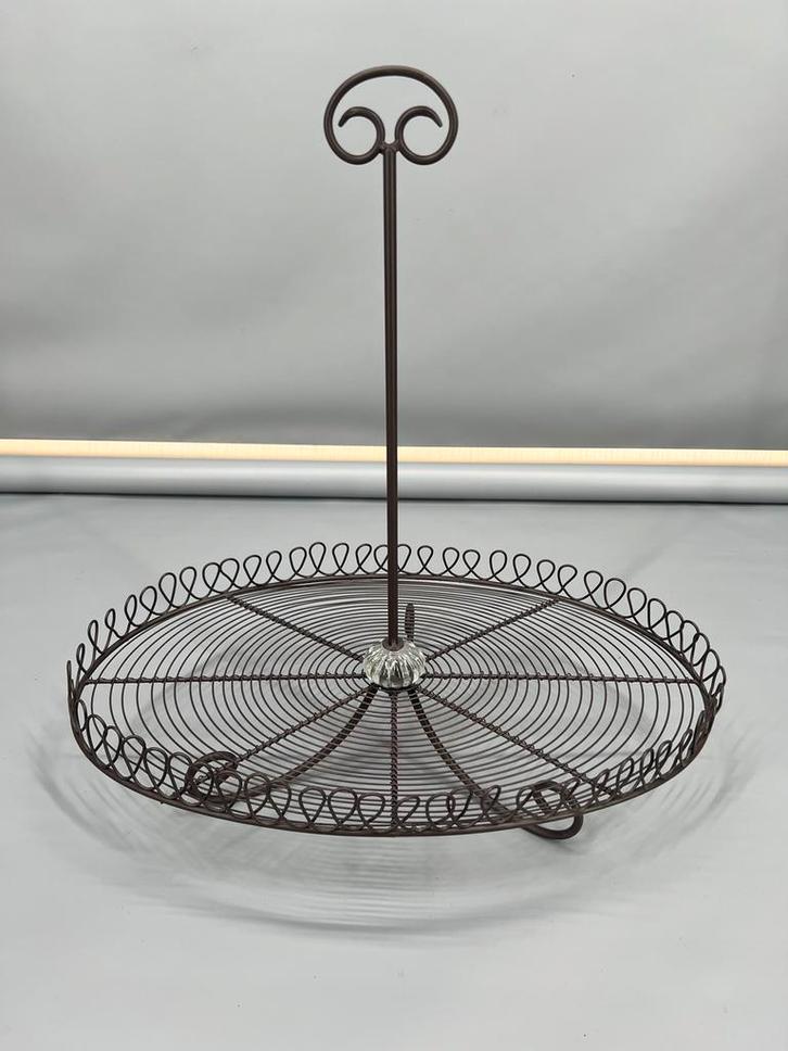 Vintage Metalen fruitschaal, Antiek en Kunst, Antiek | Schalen, Ophalen of Verzenden