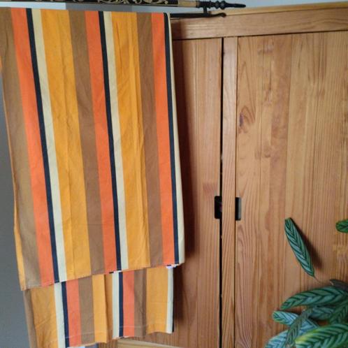 Walra laken 200 x 240 cm oranje streep vintage, Huis en Inrichting, Slaapkamer | Beddengoed, Gebruikt, Overige typen, Overige maten