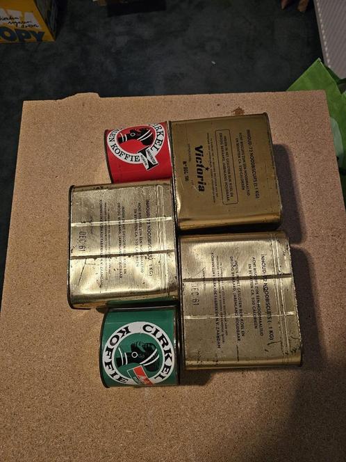vintage koffie- en noodrantsoenblikken!, Diversen, Levensmiddelen, Ophalen of Verzenden