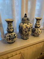 Handgeschilderd Delftsblauwe vazen, Antiek en Kunst, Antiek | Vazen, Ophalen