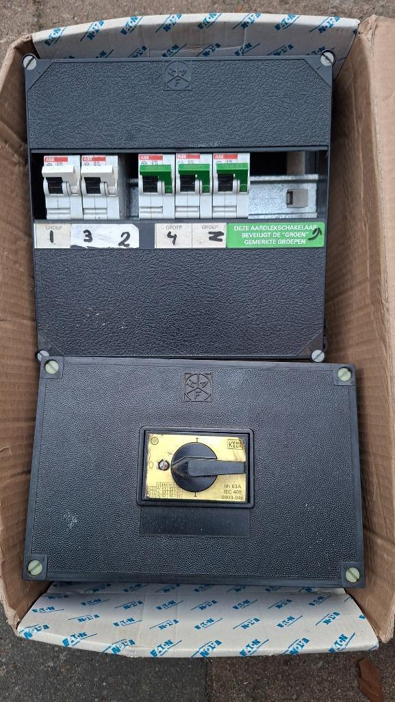 Groepenkast, automaten, ALS,  relais en hoofdschakelaars, Doe-het-zelf en Verbouw, Elektra en Kabels, Gebruikt, Overige typen
