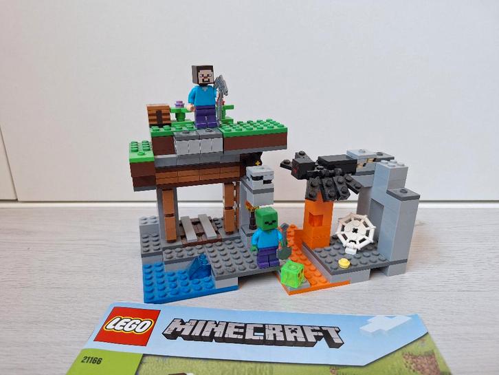 LEGO Minecraft 21166 De Verlaten Mijn, Kinderen en Baby's, Speelgoed | Duplo en Lego, Zo goed als nieuw, Lego, Complete set, Ophalen of Verzenden