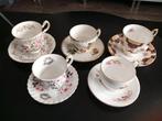Collectie vintage Engelse theekopjes, Verzamelen, Porselein, Kristal en Bestek, Ophalen of Verzenden, Zo goed als nieuw, Kop en/of schotel